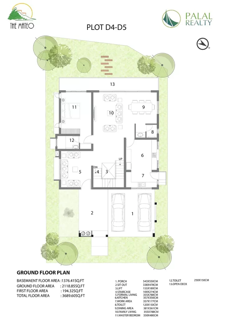 The Mateo PLOT D4 D5 Ground Floor Plan